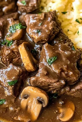 Slow Cooker Beef Tips With Gravy