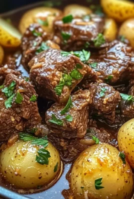 Slow Cooker Garlic Butter Beef with Potatoes