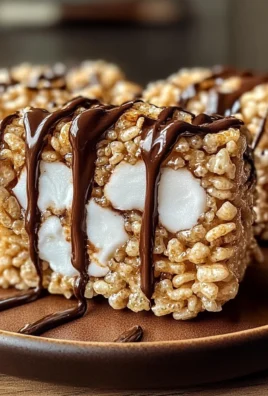 S’mores Rolled Rice Krispie Treats
