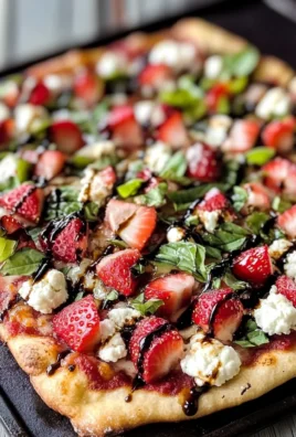 Strawberry Balsamic & Goat Cheese Pizza