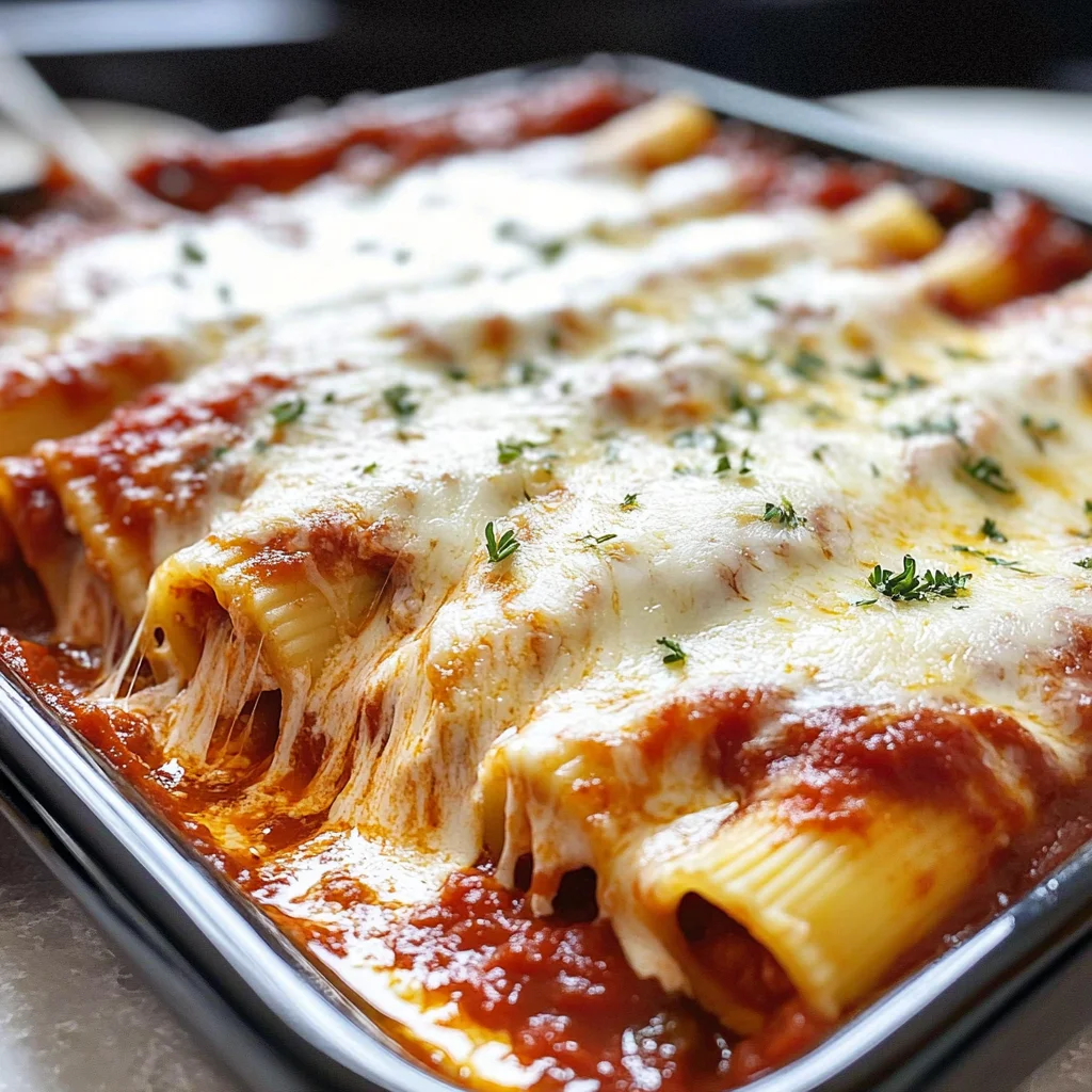Three Cheese Manicotti