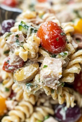 Tuna Pasta Salad (Greek Style)