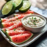 Watermelon Fries with Coconut Lime Dip