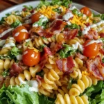 Creamy BLT Pasta Salad