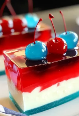 Easy 4th of July Red, White and Blue Jello Dessert