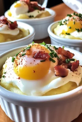 Mashed Potatoes and Eggs Breakfast Ramekins