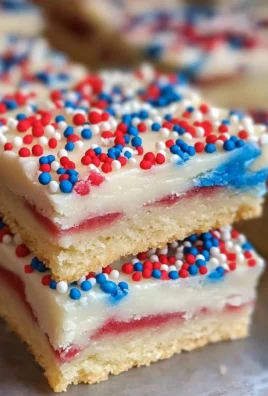 Patriotic sugar cookie bars