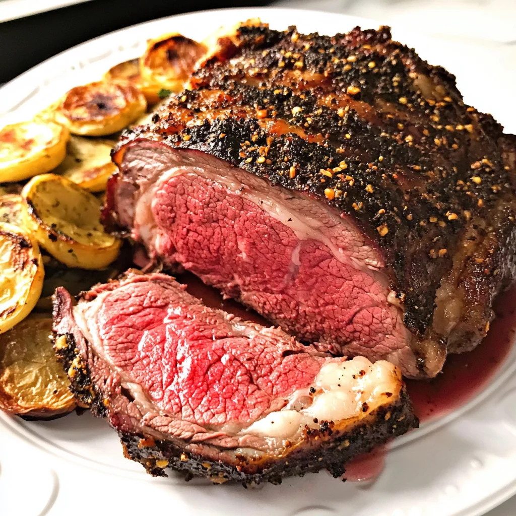 Peppery Prime Rib Boneless Beef Rib Roast