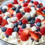 Red White and Blue Cheesecake Salad