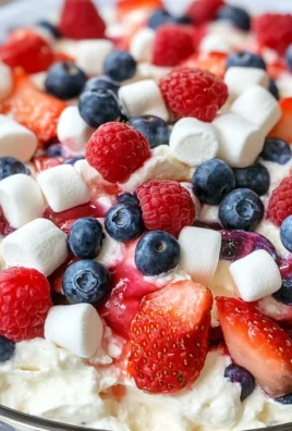 Red White and Blue Cheesecake Salad