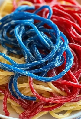 Red White and Blue Spaghetti
