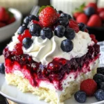 Summer Berry Poke Cake